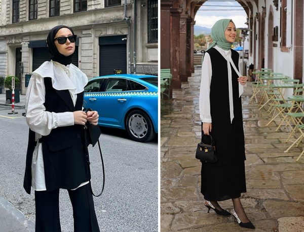 Kadriye Baştürk Yelekli Takım ve Jile - Bihter Koç ve Aybüke Nur Demirci