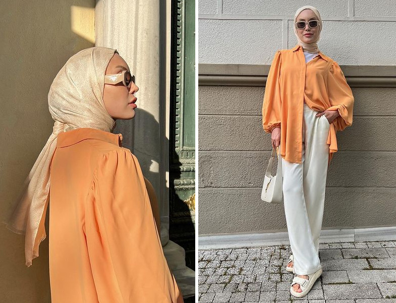 Moda Kaşmir Bej Şal - Rimel Aşkına Hilal