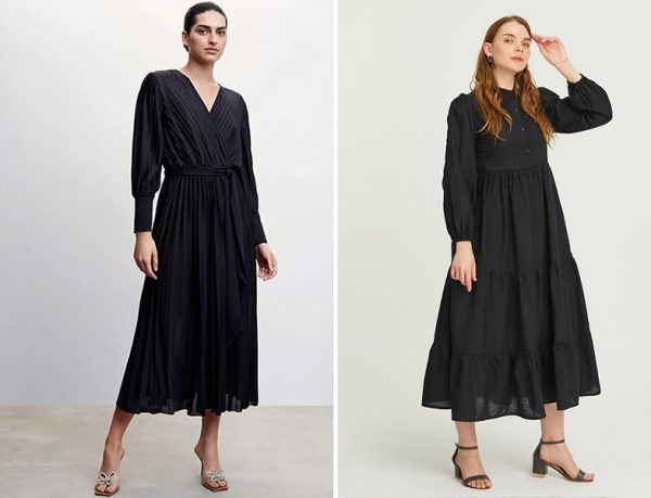 Mango Siyah Elbise - Normcore Siyah Elbise