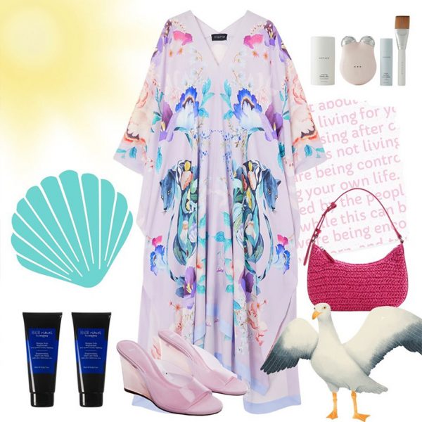 Meng Desenli Kaftan Kombini