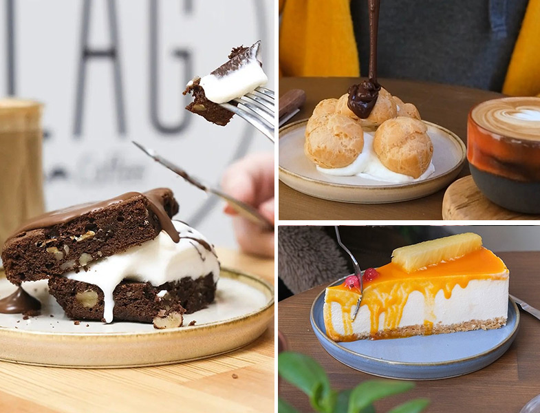 Flag Bakes&Coffee Brownie-Cheesecake-Profiterol