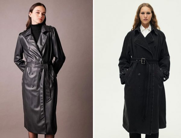 DeFacto Deri Trençkot - Zara Denim Trençkot