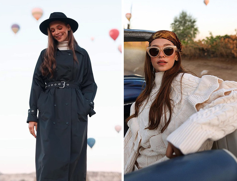 Hooop Store 2023-24 Sonbahar Kış Trençkot ve Triko