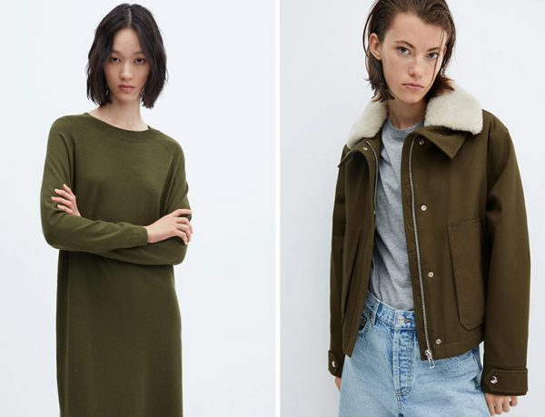 Mango Haki Elbise Tunik ve Parka