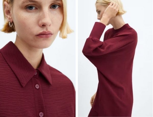 Bordo-Kırmızı Tunik ve Sweat