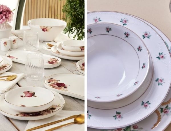 Karaca Çiçek Desen Yemek Takımları